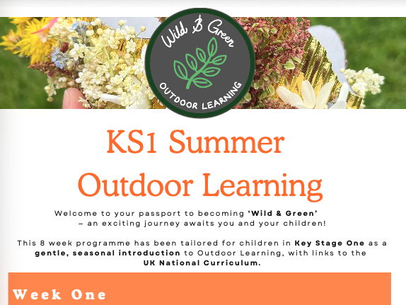KS1 Summer Outdoor Learning Curriculum