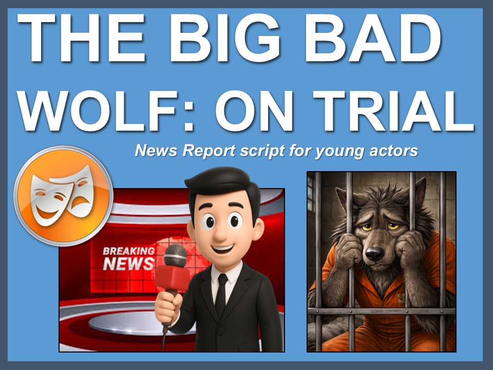 Trial of the Big Bad Wolf: News report script for young actors