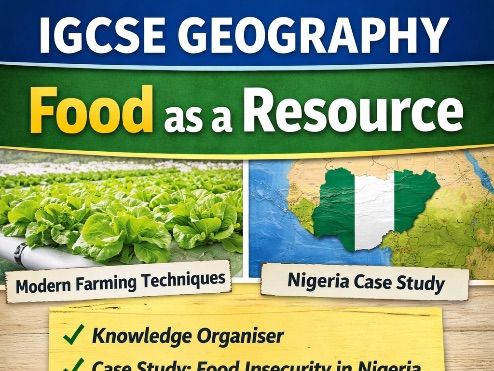 IGCSE Geography – Food as a Resource | Knowledge Organiser, Nigeria Case Study & Exam Practice