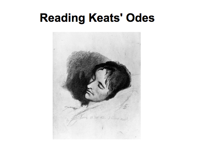 John Keats Unit of Work PPT