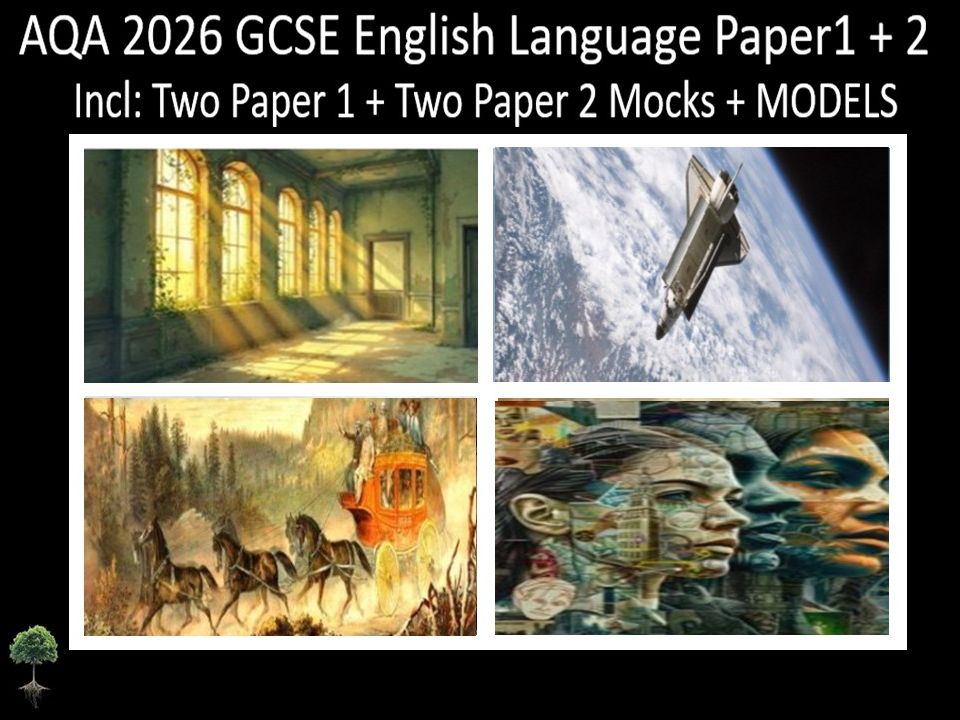 Four AQA 2026 GCSE English Language Paper 1 + 2 Mocks | Models