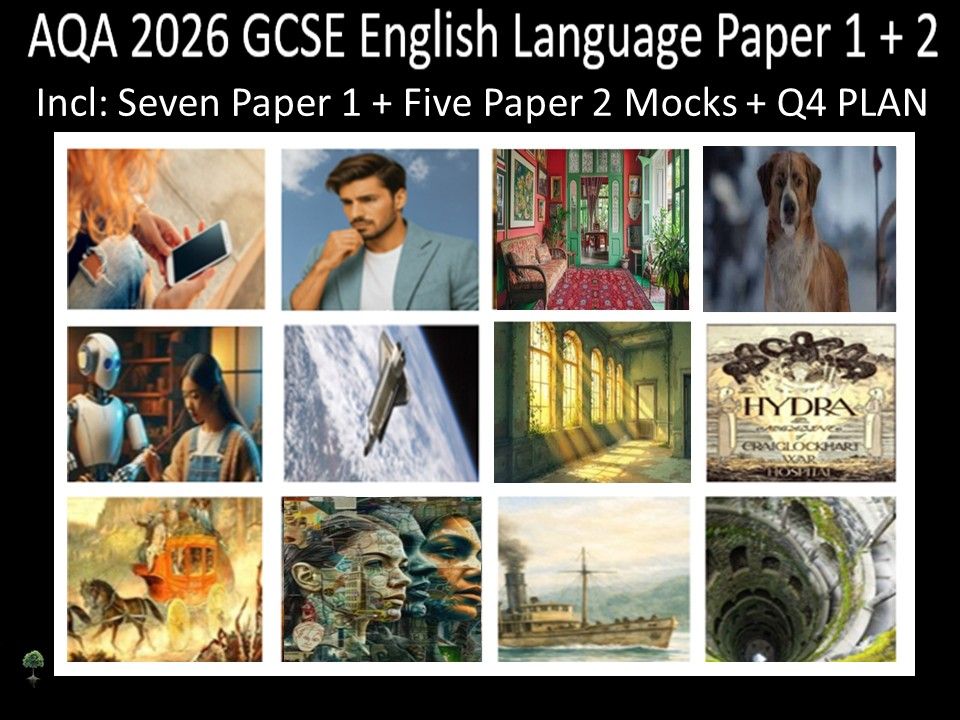 Twelve AQA 2026 GCSE English Language Paper 1 + 2 Mocks | Q4 Plan
