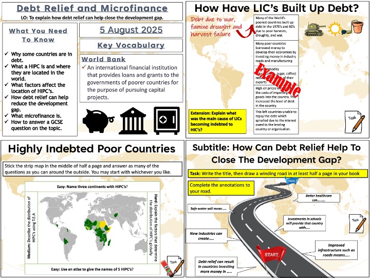 The Development Gap: Debt Relief and Microfinance