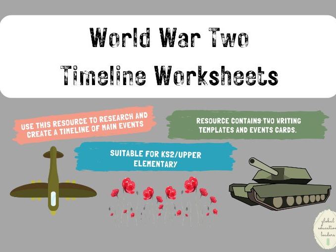 World War 2 - Timeline Worksheets