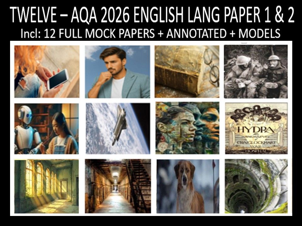 TWELVE - AQA PAPER 1 & 2 | 2026 FULL MOCKS | ANNOTATED | MODELS