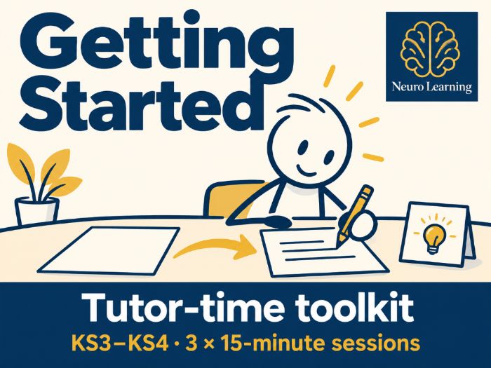 Task Initiation KS3 KS4 | Getting Started Tutor Time Toolkit
