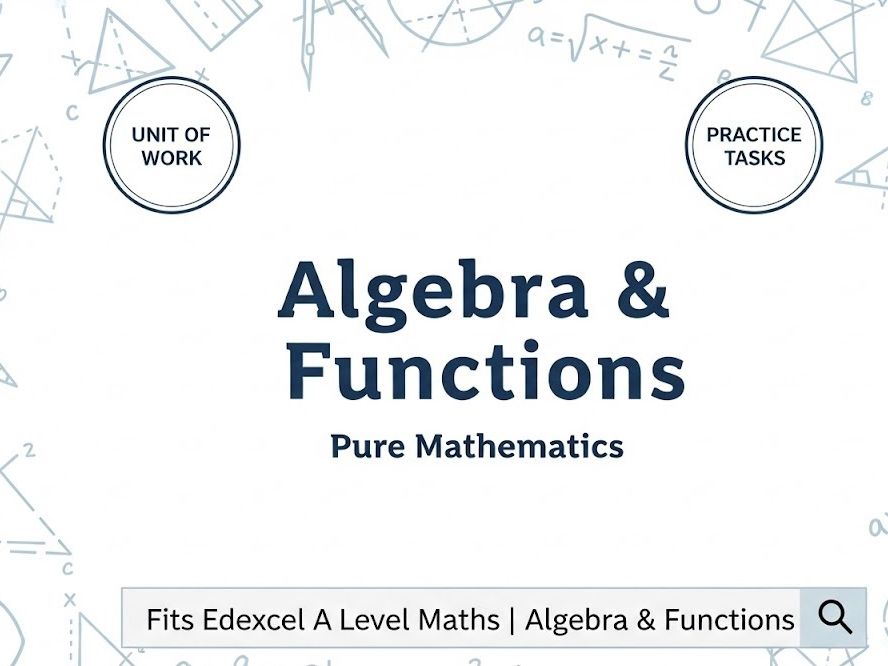 Algebra & Functions Maths Mastery Worksheets | Complete Revision & Practice Guide fits Edexcel