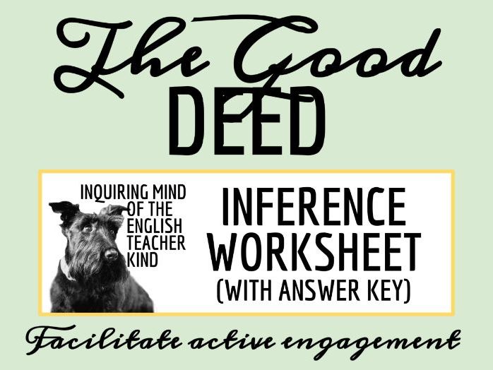 "The Good Deed" by Pearl S. Buck Close Reading Analysis Worksheet (Short Story)