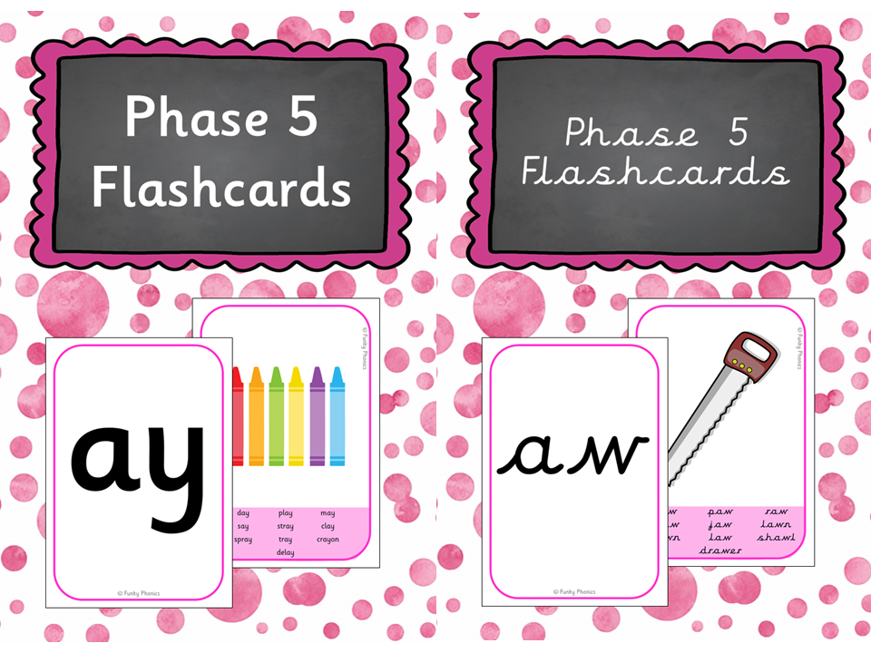 Phonics Phase 5 Flashcards Teaching Resources