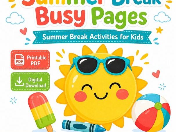 Summer Break Busy Pages