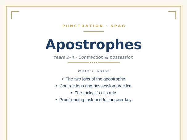 Apostrophes Pack
