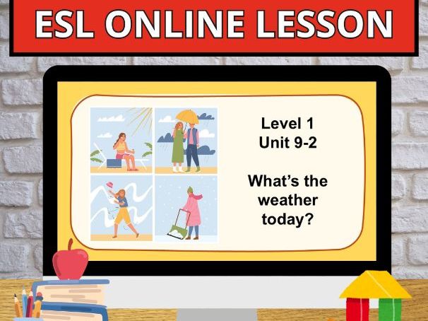U.9-2 It's Sunny - Weather Online English Young Curriculum POWERPOINT DIGITAL