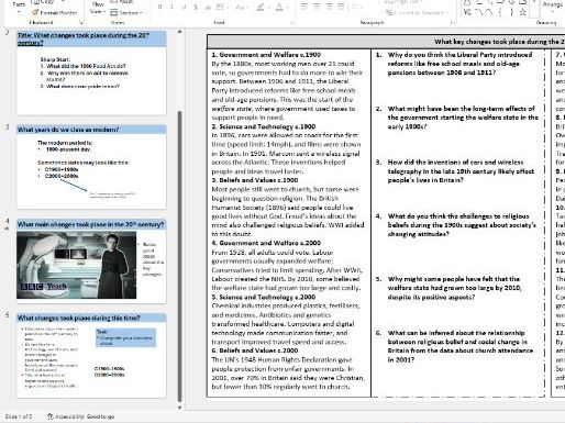 OCR B GCSE people's health modern lesson 1 overview