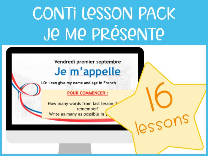 Je me présente - Conti - Full Teaching Kit with EPI Method