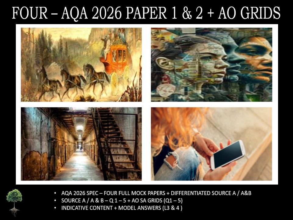 FOUR - AQA PAPER 1 & 2 | 2026 FULL MOCKS |  AO GRIDS