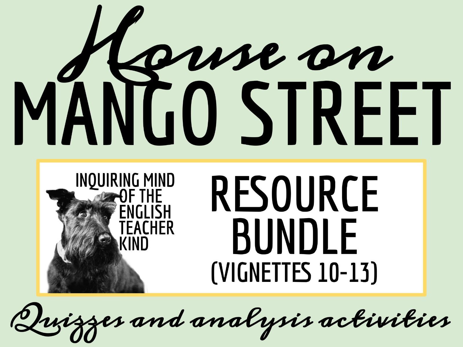 House on Mango Street Vignettes 10-13 Quiz and Close Reading Worksheets (Bundle)