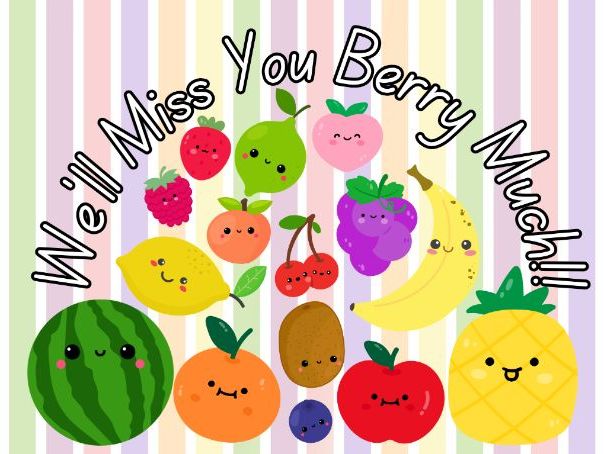 Summer Goodbye Cards/Thankyou