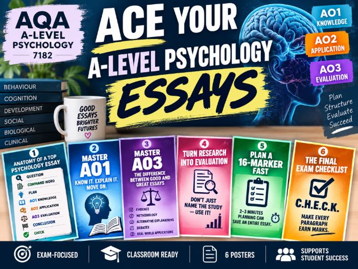 ACE Your A-Level Psychology Essays: A Visual Guide to Exam Success