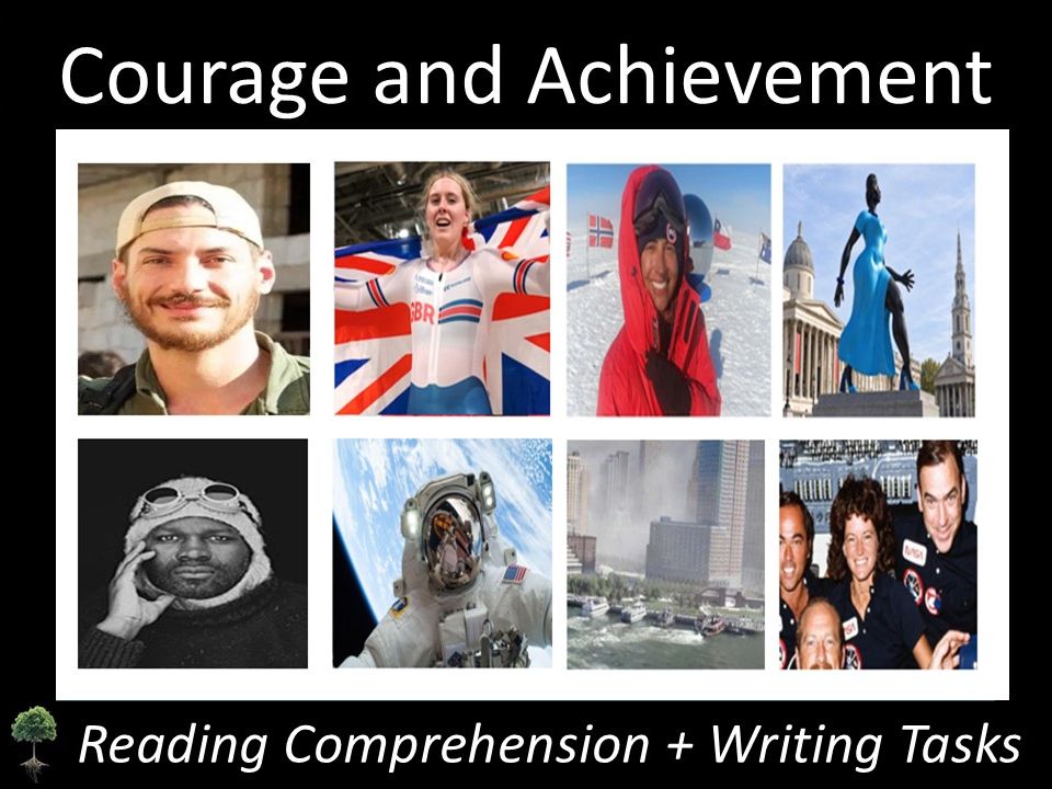 Courage + Achievement: 8 Reading Comprehension + Speech Writing Resources