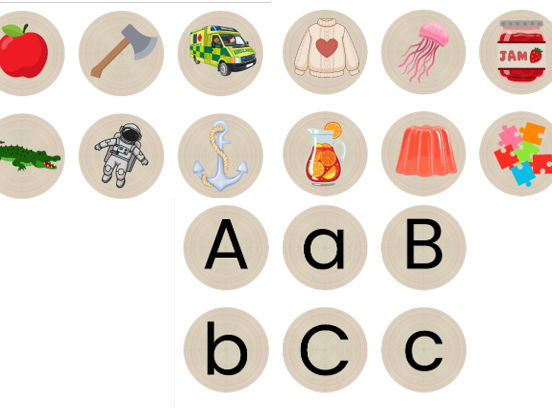 Alphabet and picture cards