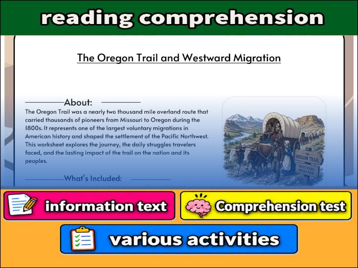 The Oregon Trail and Westward Migration   & Comprehension ����Vlogt