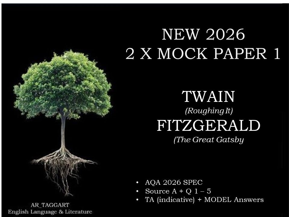 GATSBY & TWAIN  (2) PAPER 1  | 2026 FULL MOCKS |  MODELS