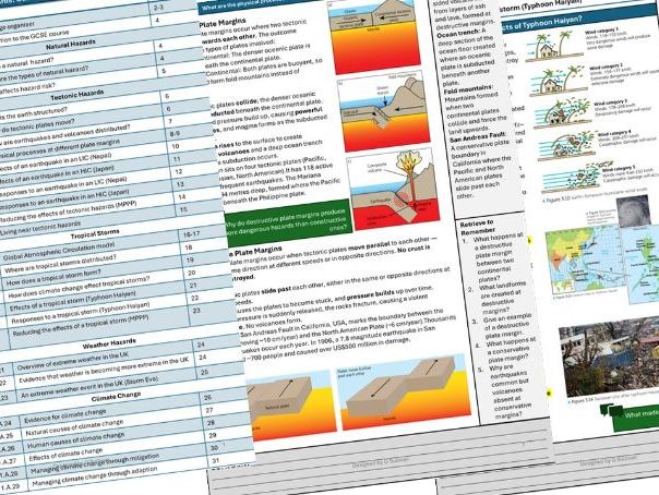 AQA GCSE GEOGRAPHY: Natural Hazards student booklet