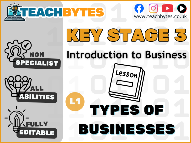 Lesson 1: Types of Businesses Lesson