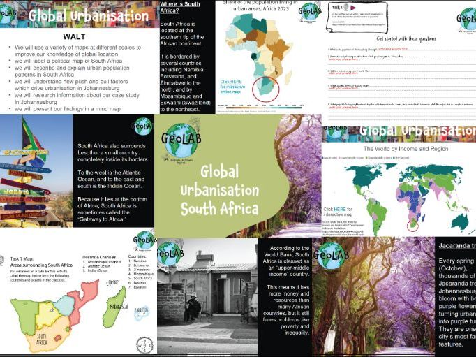 Urbanisation in South Africa KS3