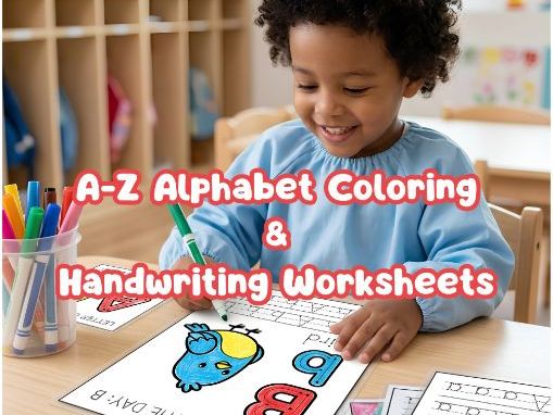 Alphabet Tracing & Coloring Workbook: SEN & Learning Difficulties A-Z Resource