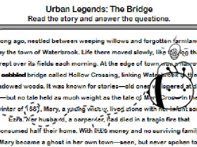 Urban Legend The Bridge Comprehension Worksheet