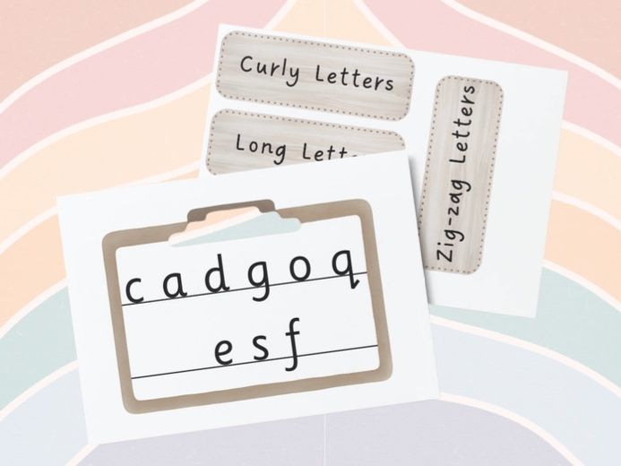 Display - Letter Families/Formation