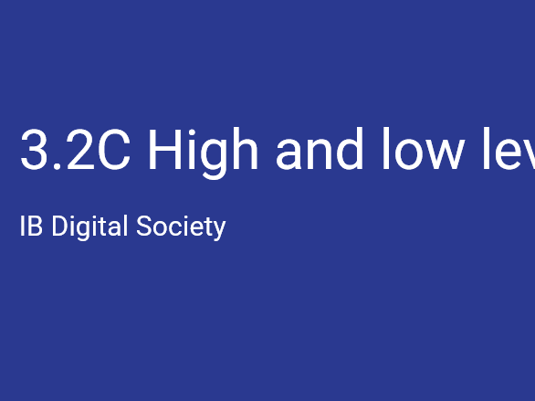 Set of resources for teaching Unit 3.2 Algorithms IB Digital Society