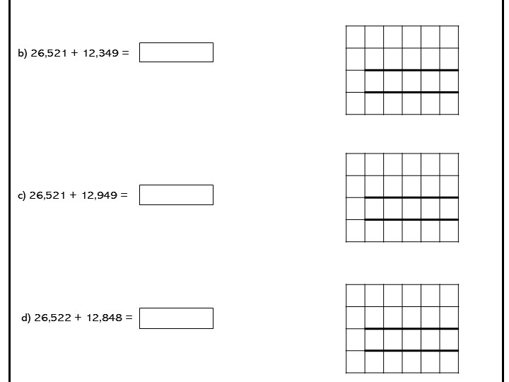 Addition with more than 4-digits Core