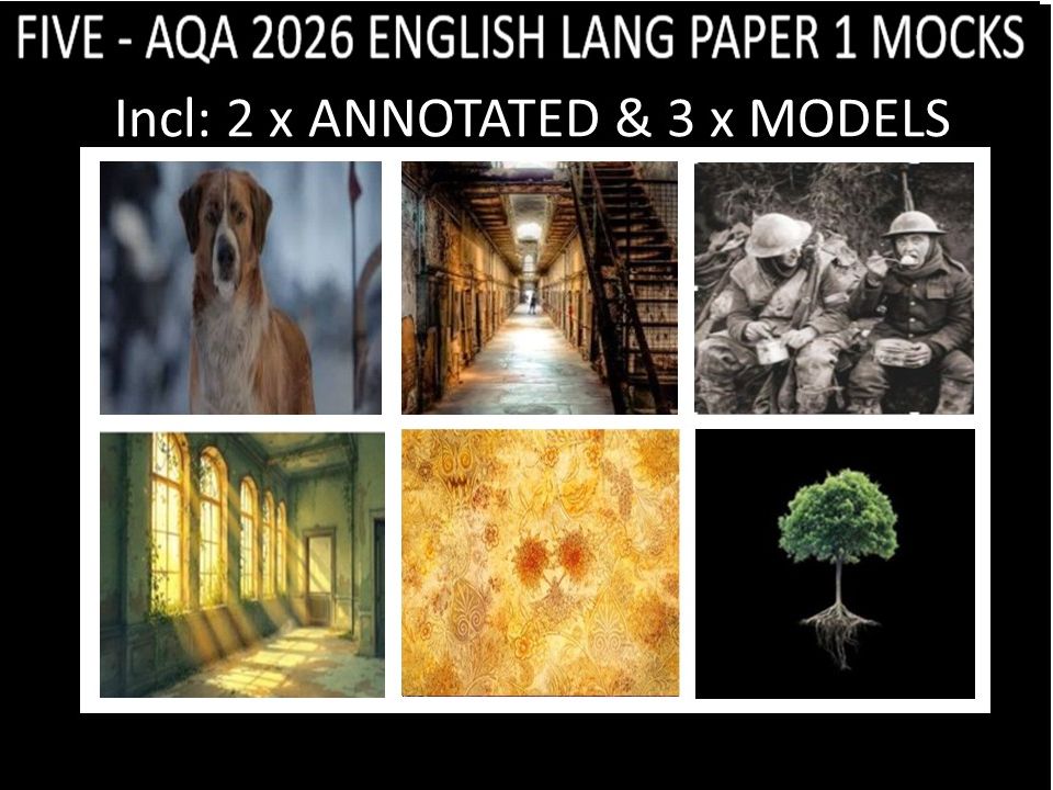 FIVE - AQA PAPER 1 | 2026 FULL MOCKS | ANNOTATED | MODELS