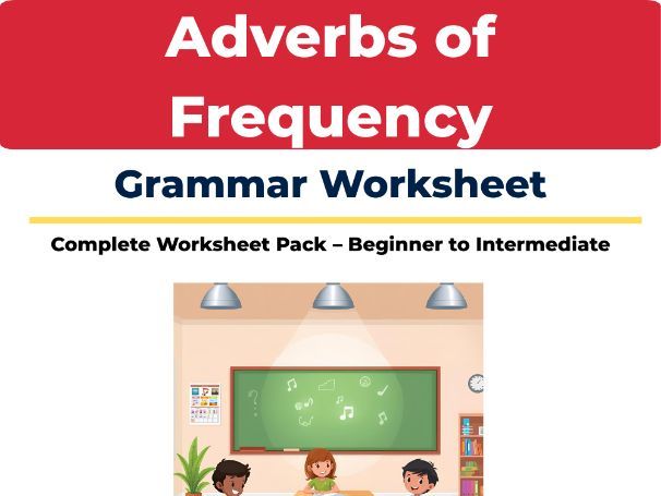 Adverbs of Frequency Worksheet | ESL Grammar Activity | Always Usually Often