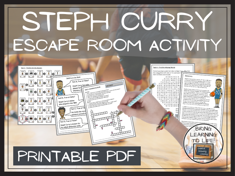 Steph Curry Escape Room Activity