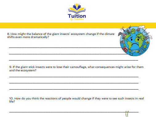 27. Year 6 - Reading Comprehension & Past & Present Progressive Tense