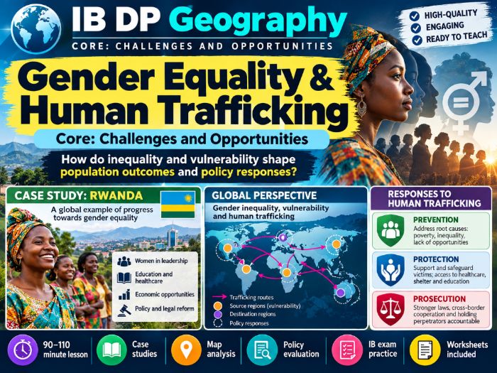 IB DP Geography - Core 1 part III: Gender Equality and Human Trafficking
