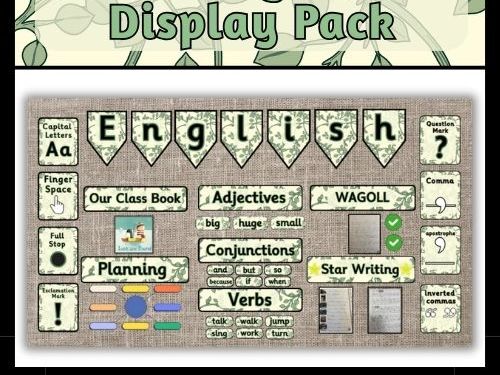 English Working Wall Display