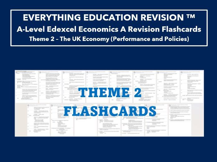 A-Level Edexcel Economics A Flashcards for Theme 2 – The UK Economy: Performance and Policies