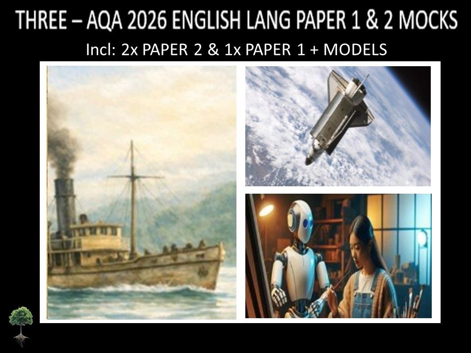 THREE - AQA PAPER 1 & 2 | 2026 FULL MOCKS | MODELS