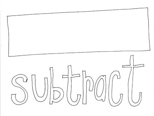 Subtract: Mathematical Symbols Colouring Page