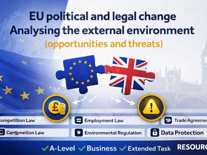 EU political and legal change- Analysing the external environment  (opportunities and threats)