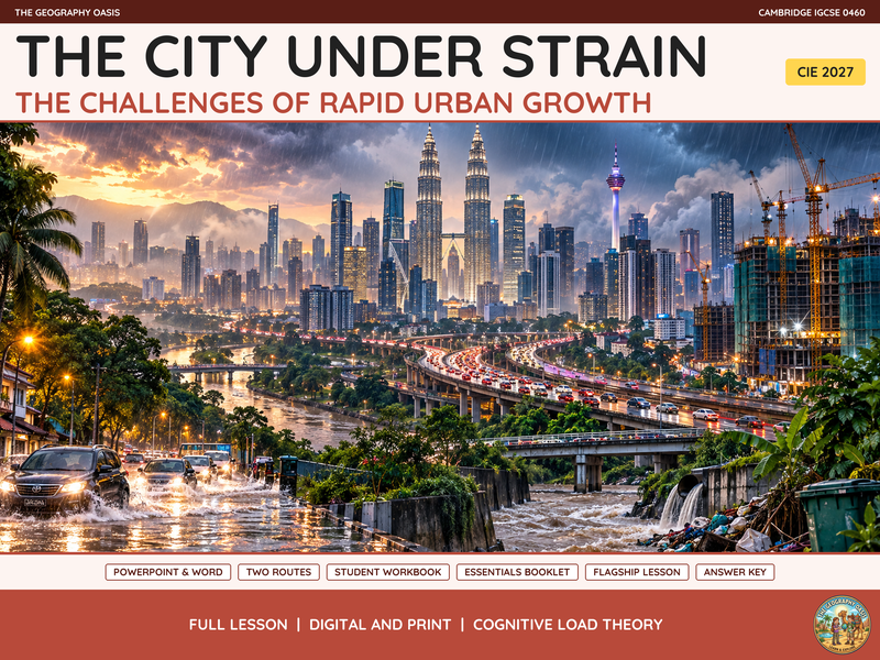 Challenges of Urban Growth | Geography Lessons, Slides & Workbook
