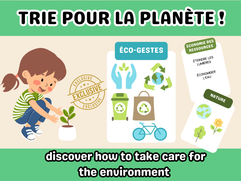 Sort for the Planet! (Sorting for the Planet): Eco-friendly Practices & Vocabulary (French/English)