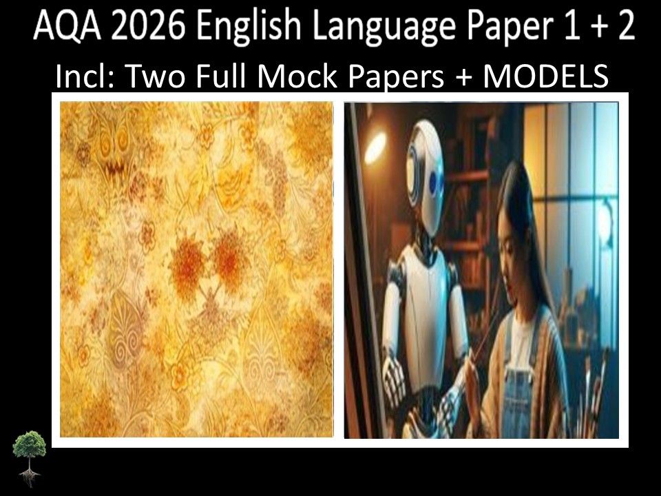 Two AQA 2026 English Language Paper 1 + 2 Mocks | MODELS