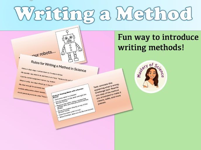 Writing scientific methods: science skills