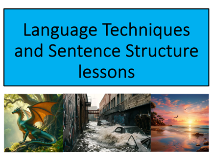 Language Techniques and Sentence Structure lessons