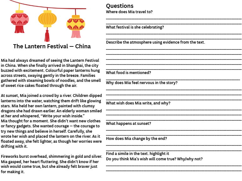 Around the World in 80 Stories – KS2/KS3 Global Comprehension Booklet ENGAGING • CULTURAL